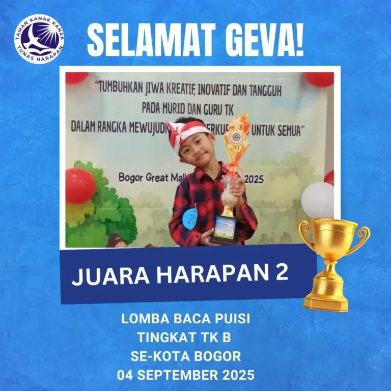 Selamat untuk Dean Gevariel yang meraih Juara Harapan 2 lomba baca puisi tingkat Kota Bogor! 🎉 (1)